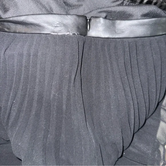 Banana Republic PLEATED CHIFFON MIDI SKIRT women’s size 8 black - Picture 9 of 12